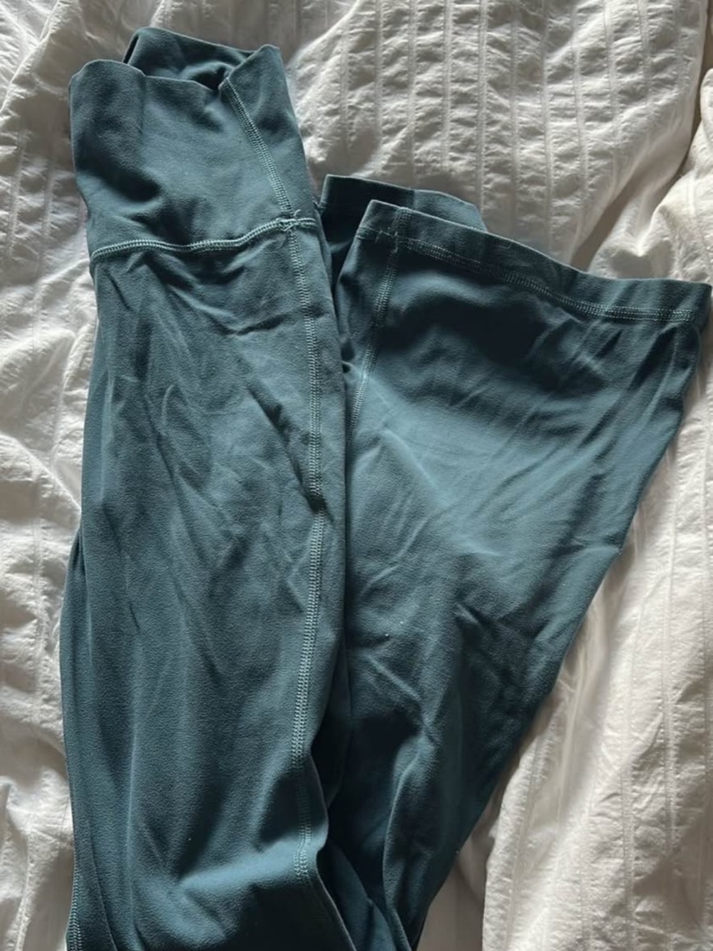 Aritzia Teal Flare Pants